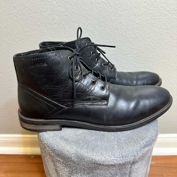 Josef Seibel Jonathan 06 Mens Leather Chukka Lace Up Zip Ankle Boots Size Eu 45 - Picture 3 of 5